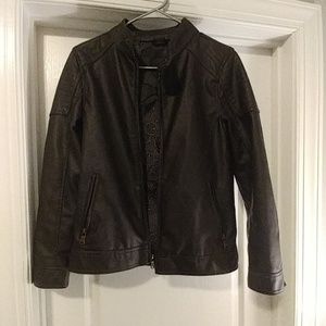 Boy's Faux Leather Jacket